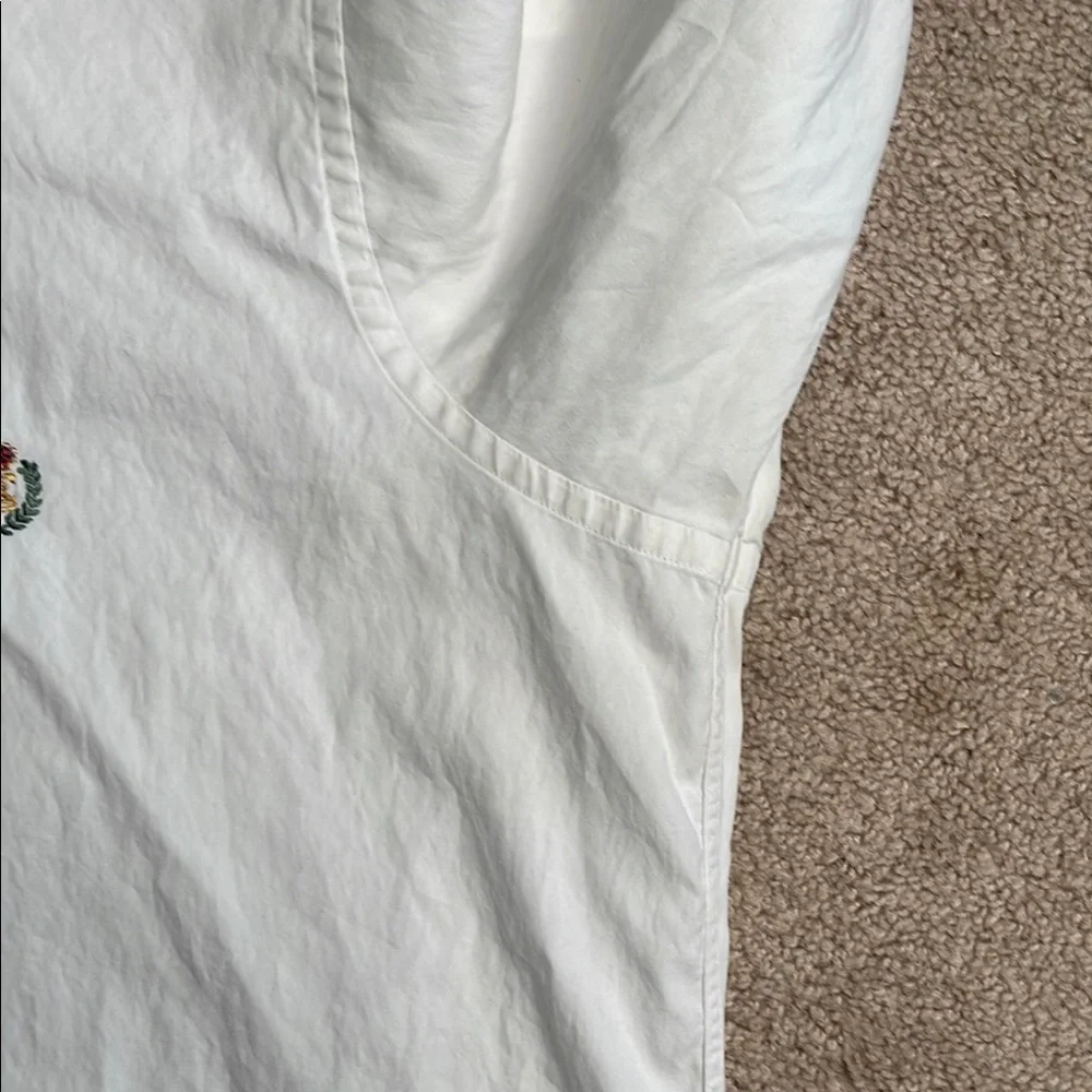 Chaps White Casual Button Down Shirt with Pointed Collar - Picture 5 of 8